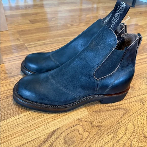 RRL Double RL Leather Congress Chelsea Boots NWT - Picture 4 of 11